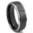 thumbnail image 1 of Titanium Kay Black Tungsten Carbide 8MM Hammer Finish Newport Comfort Fit Mens Wedding Band Ring Sz 8.0, 1 of 4