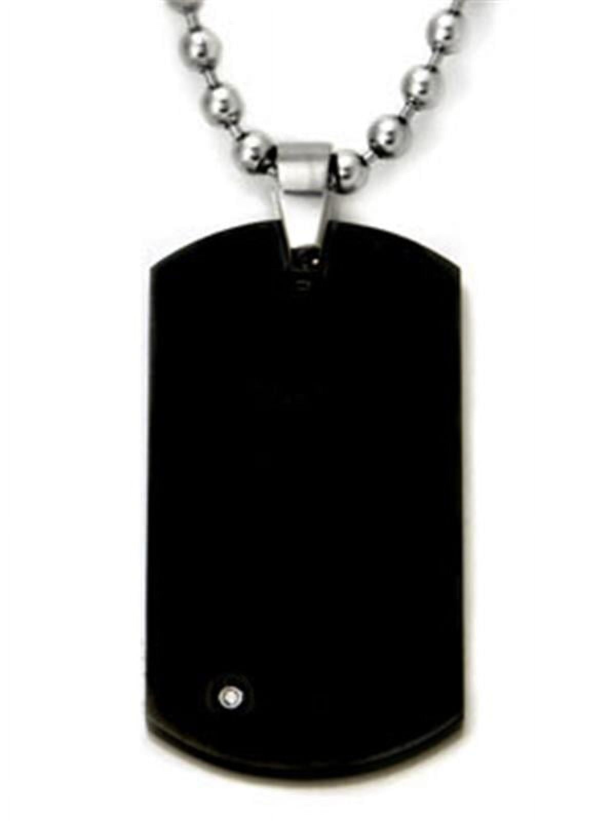 Extra Large Plain, Blank Dog Tag Pendant, Charm in Sterling Silver