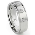 thumbnail image 1 of Titanium Kay Cobalt Xf Chrome 8MM Diamond Dome Comfort Fit Mens Wedding Band Ring Sz 12.0, 1 of 4