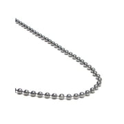 Titanium Kay Solid Titanium 3MM Bead Link Matte Finish Gray Color Necklace Chain 40"