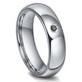 thumbnail image 1 of Titanium Kay Tungsten Carbide 6MM Black Diamond Dome Comfort Fit Mens Wedding Band Ring Sz 9.0, 1 of 4