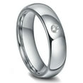 thumbnail image 1 of Titanium Kay Tungsten Carbide 6MM Diamond Dome Comfort Fit Mens Wedding Band Ring Sz 8.5, 1 of 4