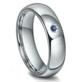 thumbnail image 1 of Titanium Kay Tungsten Carbide 6MM Sapphire Dome Comfort Fit Mens Wedding Band Ring Sz 14.5, 1 of 4