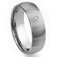 thumbnail image 1 of Titanium Kay Tungsten Carbide 8mm Brushed Dome Diamond Comfort Fit Mens Wedding Band Ring Sz 13.0, 1 of 4