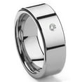 thumbnail image 1 of Titanium Kay Tungsten Carbide Diamond 10MM Flat Comfort Fit Mens Wedding Band Ring Sz 13.0, 1 of 4