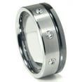thumbnail image 1 of Titanium Kay Tungsten Carbide Diamond Comfort Fit Mens Wedding Band Ring Sz 10.5, 1 of 4