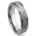 thumbnail image 1 of Titanium Kay Tungsten Carbide Diamond Cut Groove Comfort Fit Mens Wedding Band Ring Sz 11.0, 1 of 4