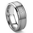 thumbnail image 1 of Titanium Kay Tungsten Carbide Solitaire Diamond Newport Comfort Fit Mens Wedding Band Ring Sz 10.0, 1 of 4