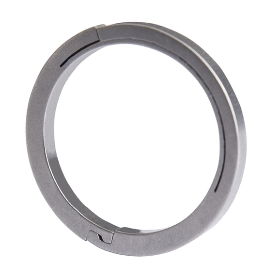 Titanium Key Rings Heavy Duty Keychain Rings Side-Pushing Key Chain Rings Lightweight Split Keyring Keychain Accessories
