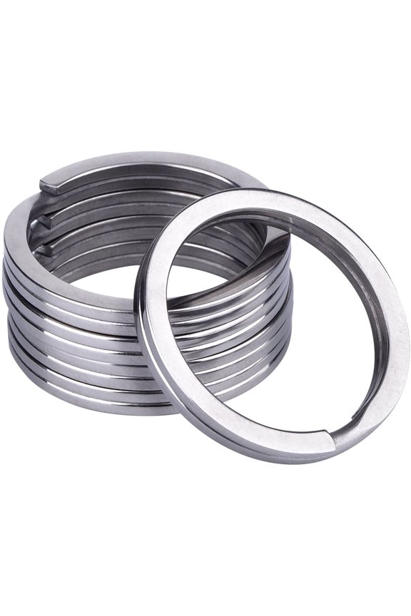Titanium Key Rings Split Rings 5 Pack, Split Keyrings for Home Car Keys Attachment(1.25 Inch/ 32 mm)