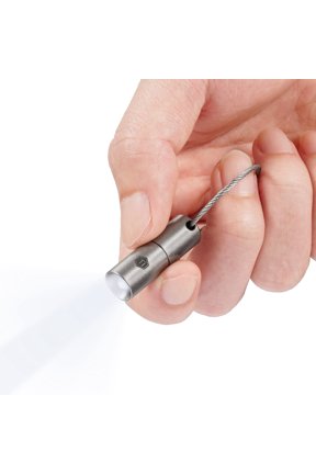 Titanium Keychain Flashlight, Key Unity 15 Lumens Waterproof Pocket Light with Ring for EDC, KF00