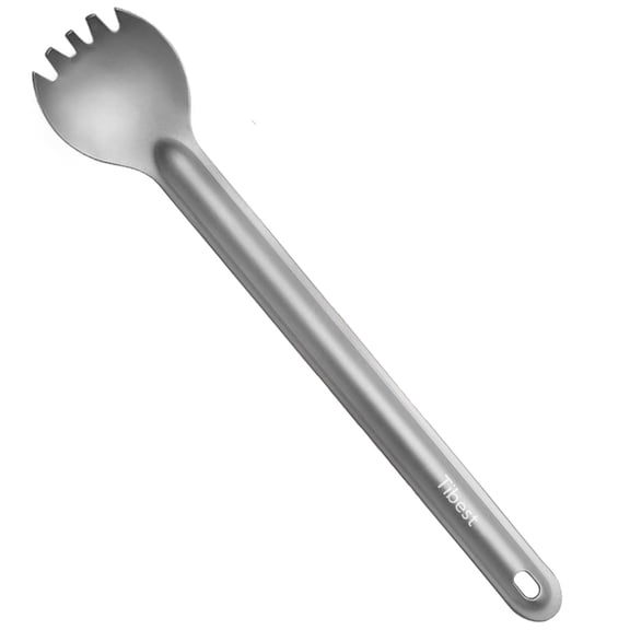 Titanium Long Handle Spork 8.7" Ultra Lightweight Camping Utensil for Hiking, Backpacking, Travel