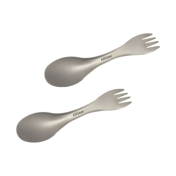 Titanium Outdoor Camping and Travel Spork, 2-Pack