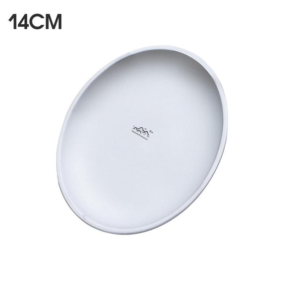 Titanium Outdoor Dining Plate, 1-Piece, Stackable & Lightweight, 14cm (5.5 Inch), 17cm (6.6 Inch), 20cm (7.8 Inch)