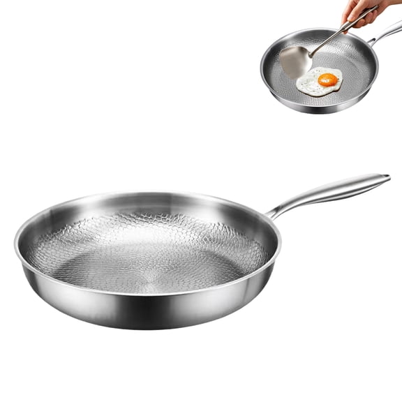 Titanium Pan,12/11/10.25/9.45/8.7 Inch Uncoated Non-stick Pure Titanium Hammered Pro frying Pan,Non-Toxic Skillet for Cooking,Dishwasher&Oven Safe,Kitchen Induction Compatible