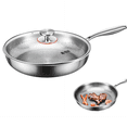 thumbnail image 1 of Titanium Pan, Nonstick Frying Pans, Titanium Hammered Pan Pro, Uncoated Titaniums Frying Pans, Scratch-Resistant Fast and Even Heating Cooking Tool for All Stovetops, 1 of 7