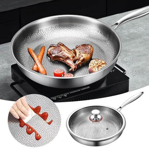 Titanium Pan Pro, Taima Titanium Nutri Pan with Lid, Multifunctional Pots and Pans Set, Scratch-Resistant Non Stick TitaniumFrying Pans for Cooking (10.24in/26cm)