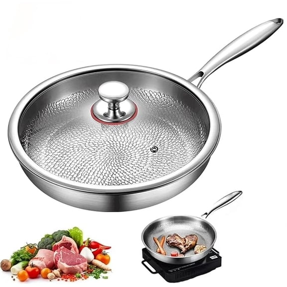 Titanium Pans for Cooking,2026 new Titanium Hammered Pan Pro,Non Stick Titaniums Hammered Pan, Chemical-Free, Extreme Heat-Resistant & Lasts a Lifetime