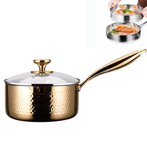 Titanium Pans for Cooking, No Coating Non Stick Hammered Titaniums Pans, Ultra-Durable, Scratch-Resistant for Cooking, Compatible with All Cooktops