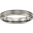 thumbnail image 1 of Titanium Polished 3.75mm Grooved Comfort Fit Band (Size 7.5) Made In China tb469-7.5, 1 of 5