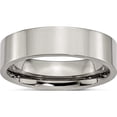 thumbnail image 1 of Titanium Polished 6mm Flat Band (Size 6.5) Made In China tb31-6.5, 1 of 5
