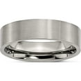 thumbnail image 1 of Titanium Polished 6mm Flat Band (Size 8) Made In China tb32-8, 1 of 5