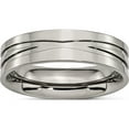 thumbnail image 1 of Titanium Polished 6mm Grooved Band (Size 7) Made In China tb170-7, 1 of 5
