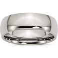 thumbnail image 1 of Titanium Polished 7mm Half Round Band (Size 10) Made In China tb22-10, 1 of 5
