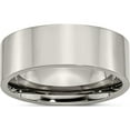 thumbnail image 1 of Titanium Polished 8mm Flat Band (Size 11.5) Made In China tb3-11.5, 1 of 5