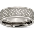 thumbnail image 1 of Titanium Polished 8mm Weave Design Band (Size 13.5) Made In China tb199-13.5, 1 of 4