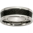 thumbnail image 1 of Titanium Polished Black Carbon Fiber Inlay 8mm Band, 1 of 11