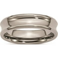 thumbnail image 1 of Titanium Polished Concave 6mm Beveled Edge Band (Size 6) Made In China tb44-6, 1 of 5