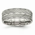 thumbnail image 1 of Titanium Polished Grooved Ring Size: 9; for Adults and Teens; for Women and Men, 1 of 6