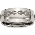 thumbnail image 1 of Titanium Polished Laser Design 8mm Band (Size 11) Made In China tb2c-11, 1 of 5