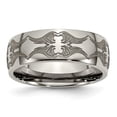 thumbnail image 1 of Titanium Polished Laser Design 8mm Band (Size 12) Made In China tb2a-12, 1 of 4