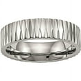 thumbnail image 1 of Titanium Polished Textured Ring, 1 of 8