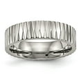 thumbnail image 1 of Titanium Polished and Textured 6mm Band, 1 of 7