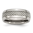 thumbnail image 1 of Titanium Polished w/Grey Carbon Fiber Inlay 8mm Band, 1 of 11