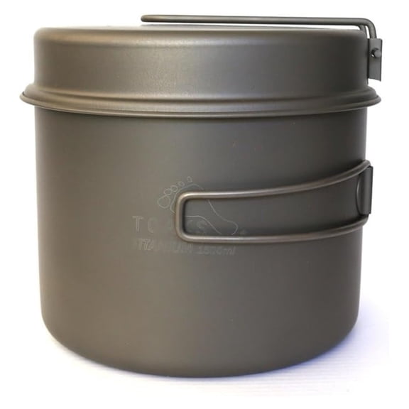 Titanium Pot with Pan 1600ml - Ultralight Camping Cookware - Titanium Cookware Set - Backpacking Pot - Hiking Pot - Outdoor Cooking