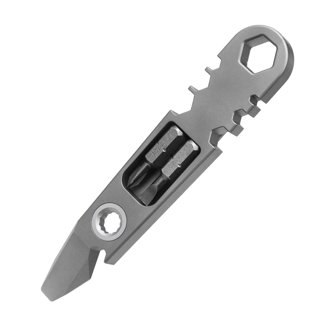 Multi-outils EDC Titane – Pied-de-biche, Tournevis, Ouvre-bouteille (Neuf)