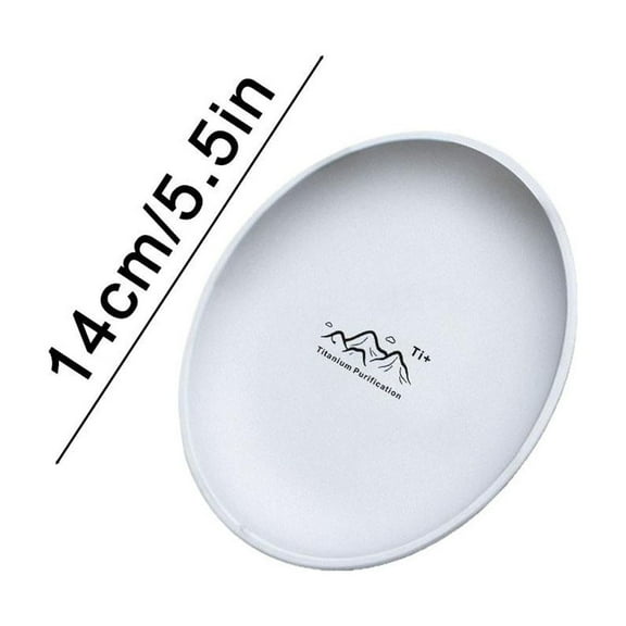 Titanium Purification Stainless Steel Plate for Dining Restaurant Meal Tray Kitchen Serving Dish Antibacterial Tableware