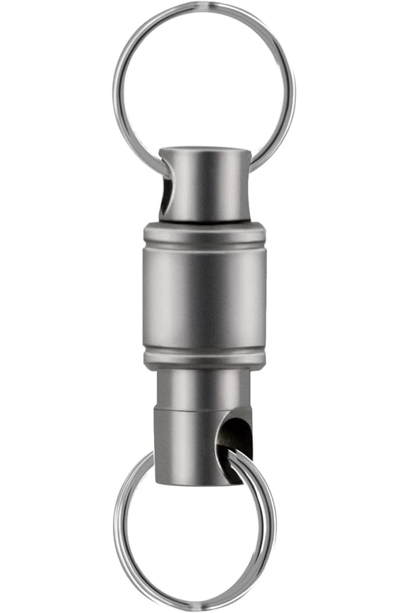 Titanium Quick Release Keychain, Detachable Key Ring Pull Apart Keychain, Key Holder Accessory for Bag/Purse/Belt