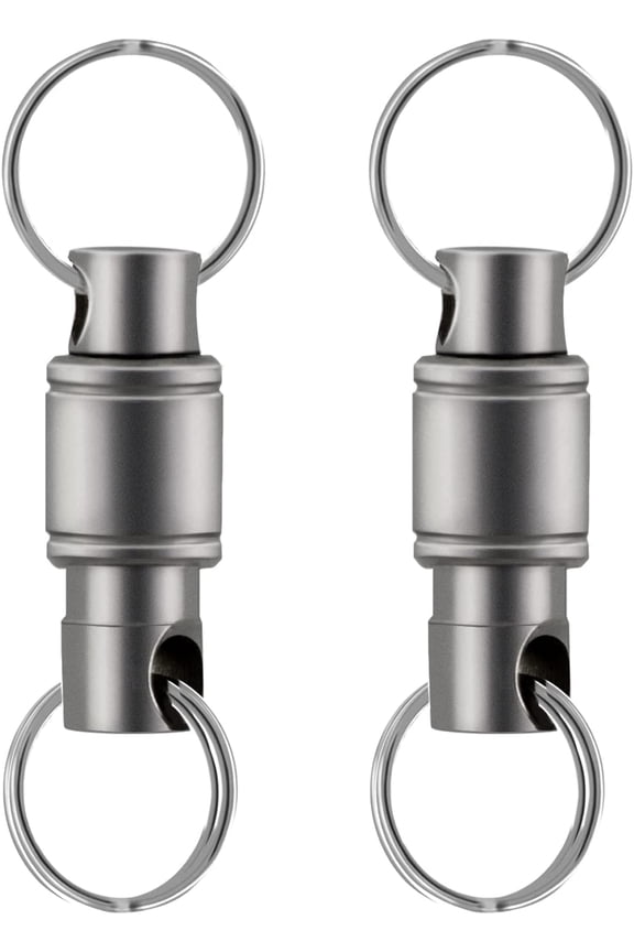 Titanium Quick Release Keychain, Detachable Key Ring Pull Apart Keychain, Key Holder Accessory for Bag/Purse/Belt