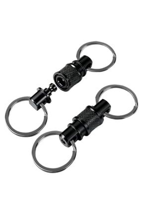 Titanium Quick Release Keychain, One-Hand Detachable Magnetic Connector for Car Keys, USB Drives, and EDC Gear2pcs