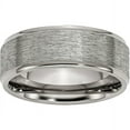 thumbnail image 1 of Titanium Ridged Edge 8mm Brushed and Polished Band, 1 of 8