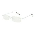 thumbnail image 1 of Titanium Rimless Reading Glasses Ultra-light Blue Light Blocking Readers, 1 of 3
