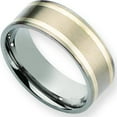 thumbnail image 1 of Titanium SS 8mm Satin Mens Wedding Ring Band Size 11.5, 1 of 6