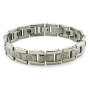 Titanium Screw Accent Magnetic Link Bracelet