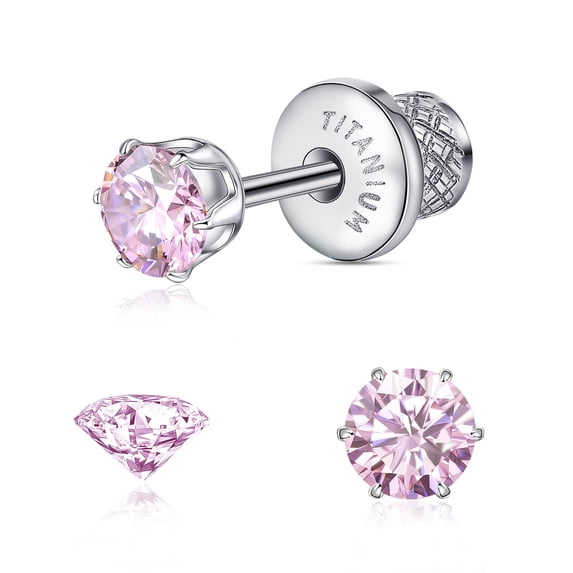 Titanium Screw Back Flat Back Stud Earrings for Women Men Simple Classic Helix Tragus Cartilage Earlobe Hypoallergenic Titanium Screw On Back Stud Earrings for Sensitive Ears