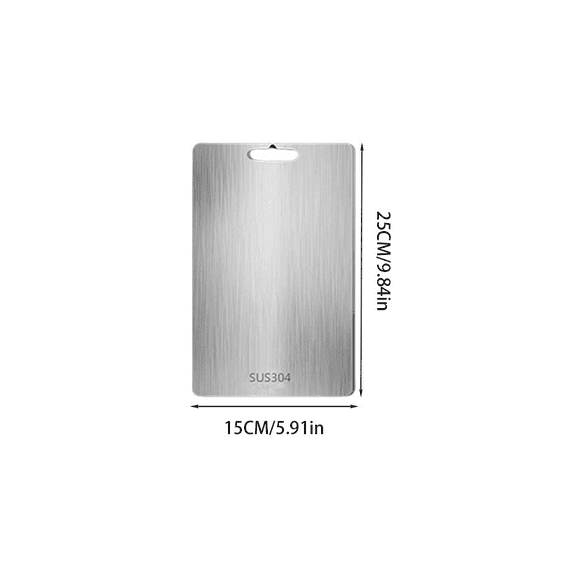 Titanium Stainless Steel Cutting Board, Double-Sided Food Grade Chopping Board With Non-Slip Base, Dishwasher Safe For Meat, Fruit, Vegetables, Easy Clean Kitchen Cutting Board